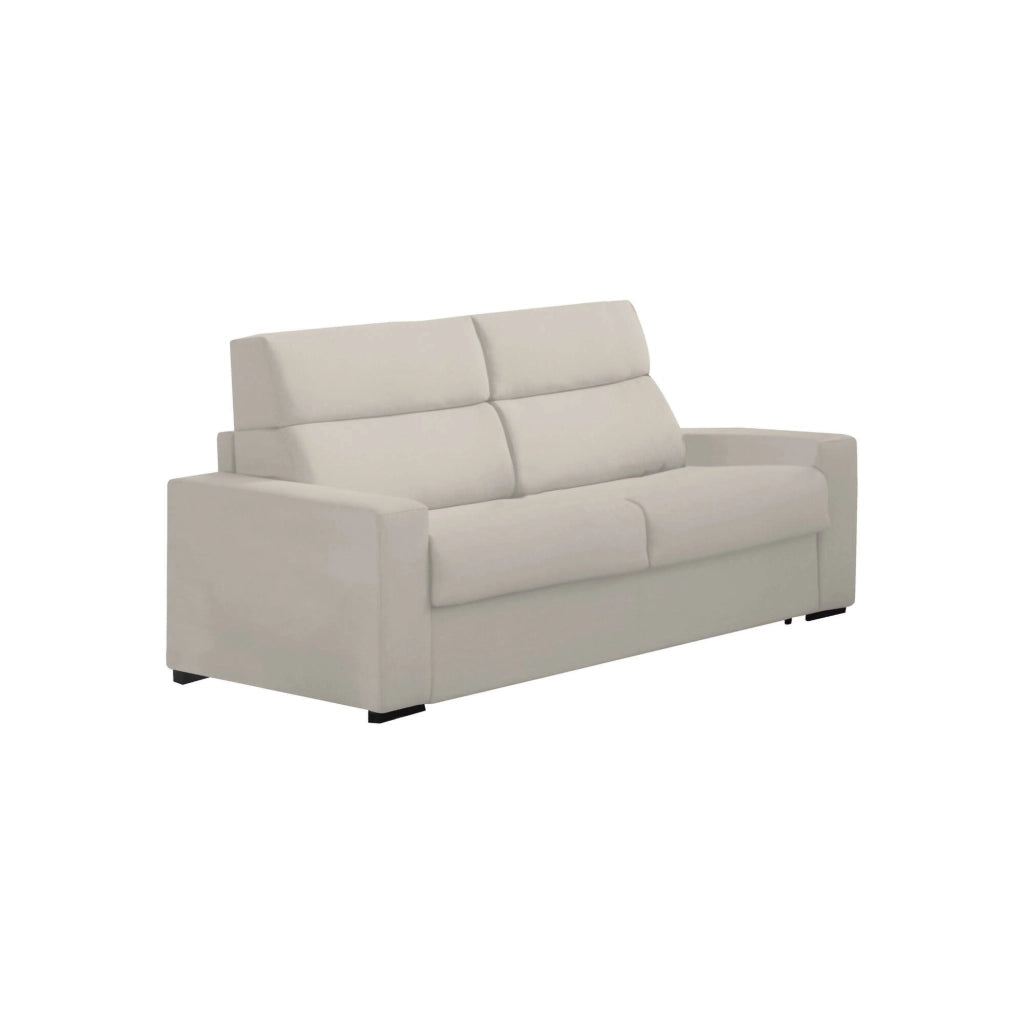 Quindici, Divano Letto 3 Posti Sfoderabile Made in Italy, 220x95 cm Beige