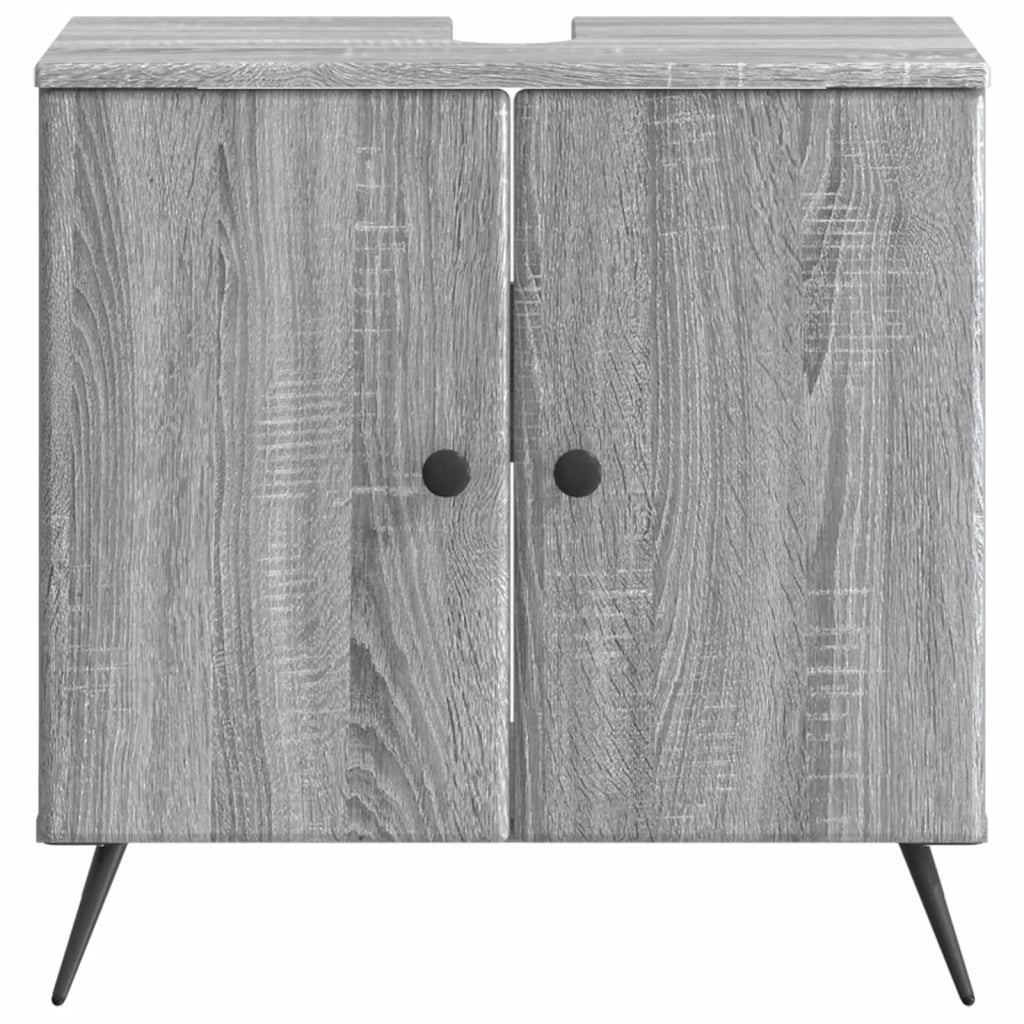 Armadio per Lavabo da Bagno BREDA Sonoma grigio 897451