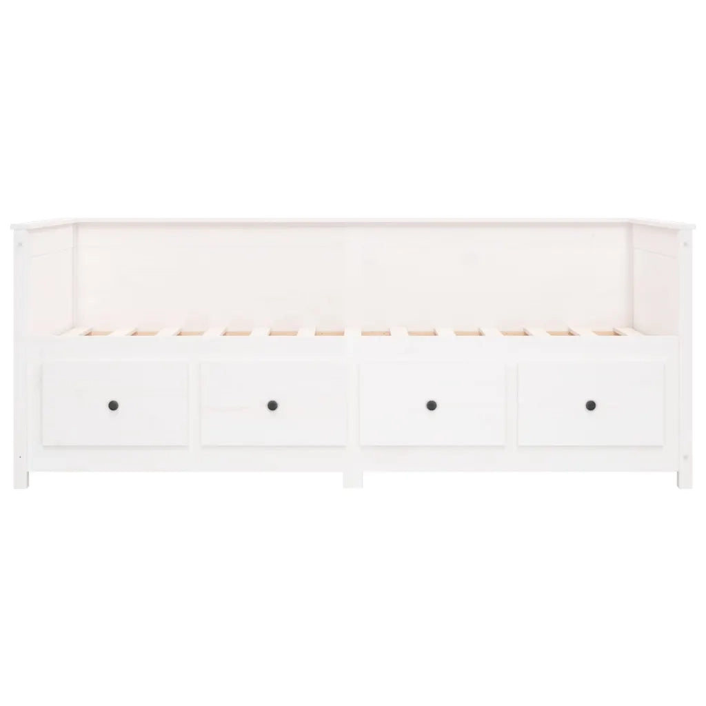 Dormeuse senza Materasso Bianca 80x200 cm Legno Massello Pino 820907