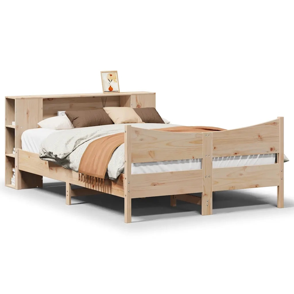 Letto senza Materasso 140x190 cm in Legno Massello di Pino 3323305