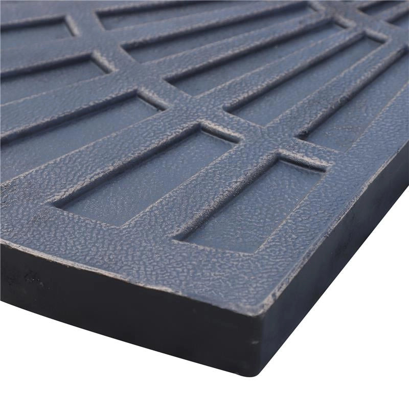 SET 2 PESI PER OMBRELLONE A BASE A CROCE DA 28 KG CON DESIGN A VENTAGLIO IN COLOFONIA 66X47X4.2 CM BRONZO