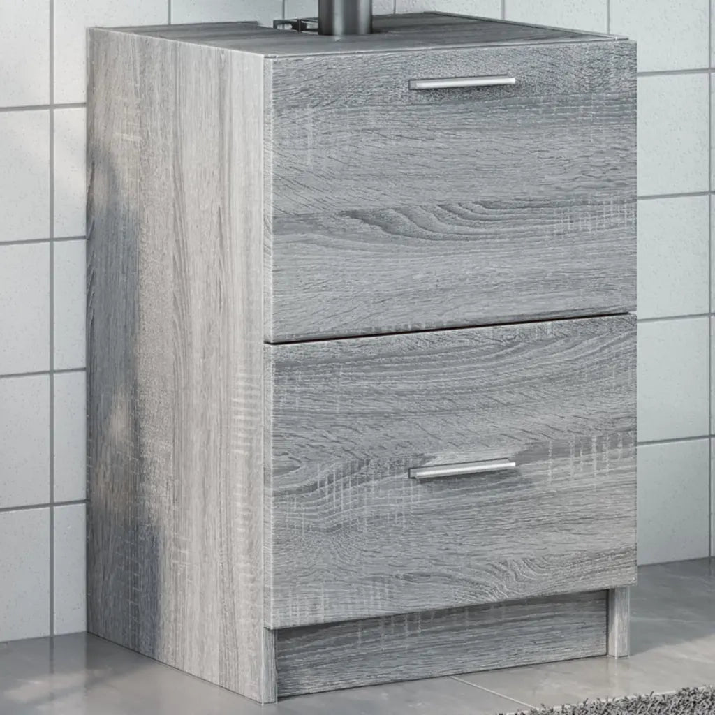 Mobile Lavabo | Armadio Lavabo Grigio Sonoma 40x37x59 cm in Truciolare