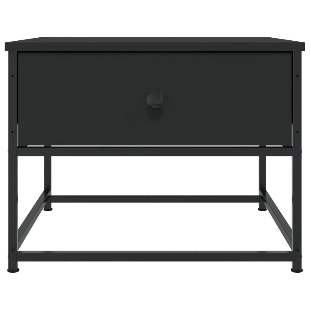 Tavolino da Salotto-Tavolino da soggiorno-Tavolo Nero 51x51x40 cm in Legno Multistrato