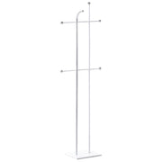 Appendiabiti in acciaio argento appendiabiti da terra in metallo 162 cm 6 ganci moderno per ingres