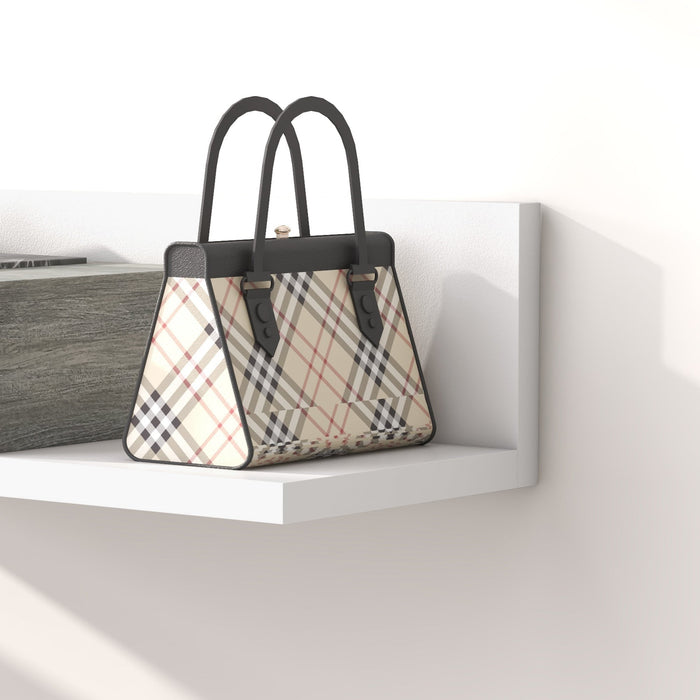 Mobile da Ingresso 2 in 1 con Specchio e Cassetto in MDF Grigio e Bianco