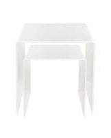 Set 2 tavolini CORVIAN bianco