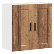 Pensile da cucina di grandi dimensioni con vani contenitori 60 x 31 x 60 cm pratico effetto legno anticato legno composito marrone 02_0050370