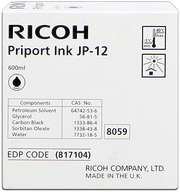 Ricoh Ink 600cc Black cartuccia d'inchiostro Originale Nero