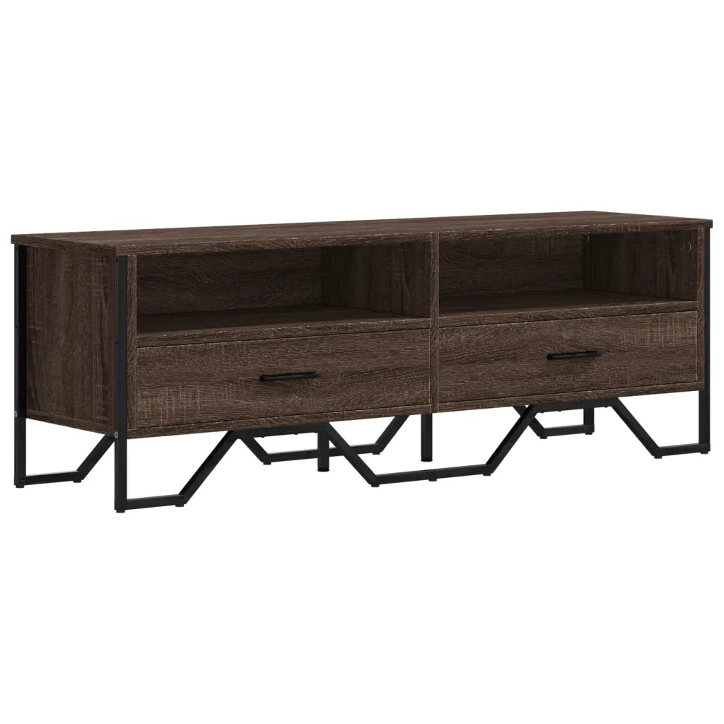 vidaXL Mobile Porta TV Rovere Marrone 122x34x41cm in Legno Multistrato