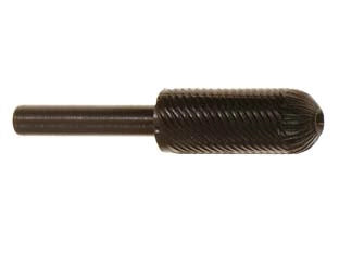 FRESA-LIMA CILINDRICA BOMBATA ROTATIVA PER FERRO- - codolo mm.6 per trapano PG 424.00 - 5 blister PG