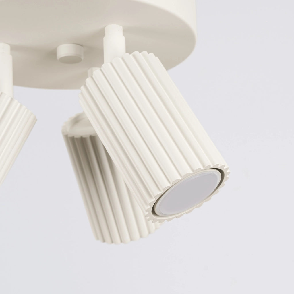 Plafoniera moderna beige tonda Ø20 orientabile 3xGU10 GRAVIO