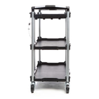 Carrello pieghevole multiuso con 3 piani Fino a 120 kg Per officina, ufficio, gastronomia