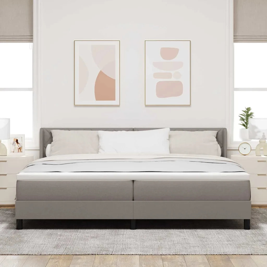 Letto a molle con testiera Talpa 200 x 200 cm Tessuto 3341192