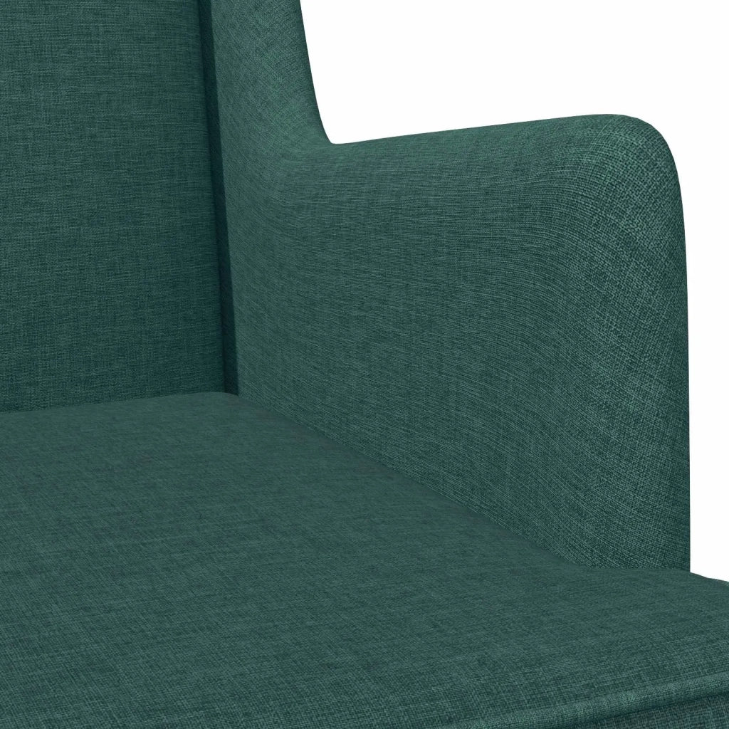 Sedia a dondolo Verde Scuro 62 x 80 x 85 cm Tessuto 42029966