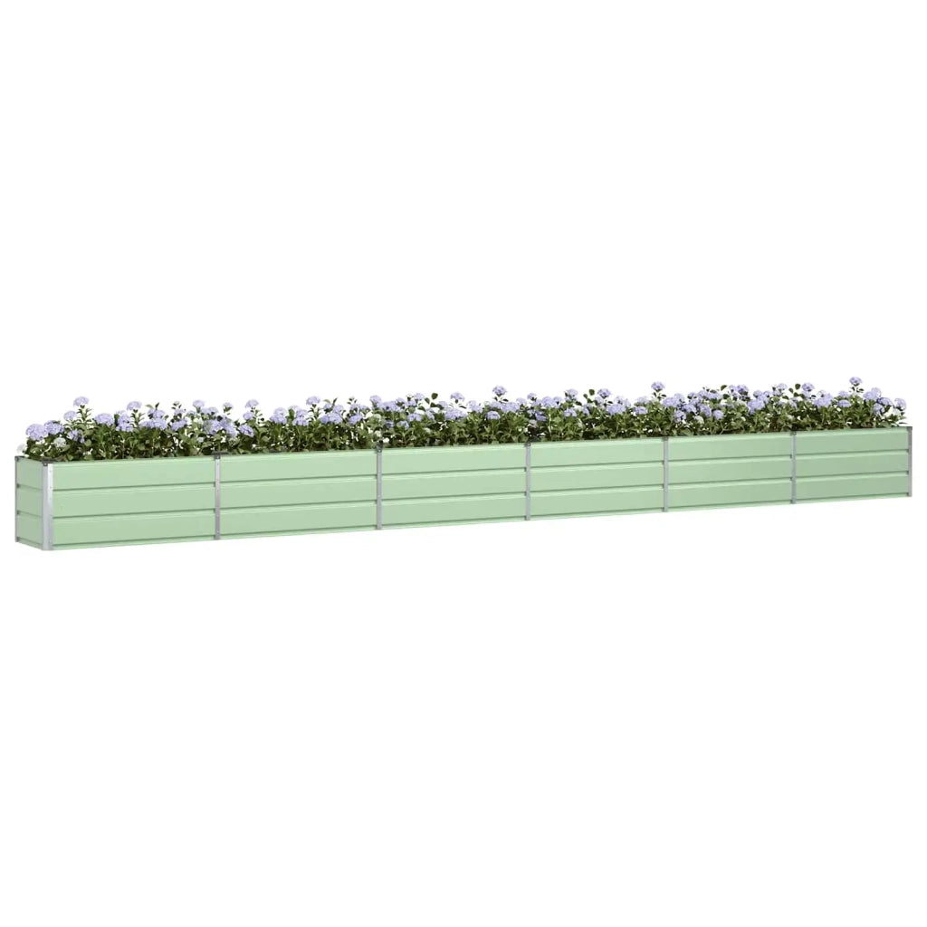 Fioriera Verde Pastello 580 x 50 x 45 cm Acciaio zincato