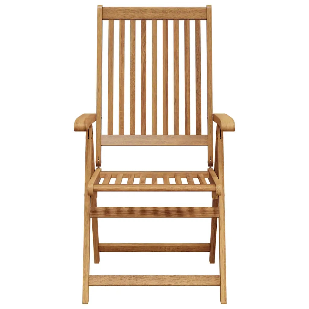 Sedie da Giardino Pieghevoli 3 pz in Legno Massello d'Acacia 310293