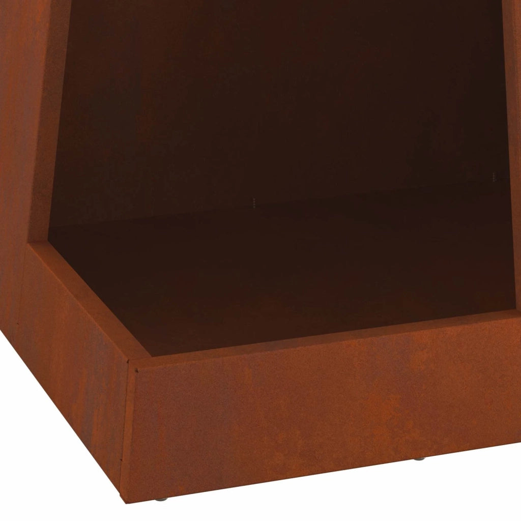 Focolare Marrone 35 x 35 x 100 cm Acciaio CorTen CFW6623377
