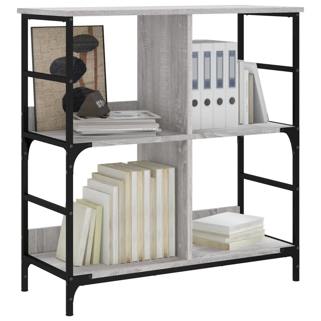 Libreria Grigio Sonoma 78,5x33x82 cm in Legno Multistratocod mxl 83086