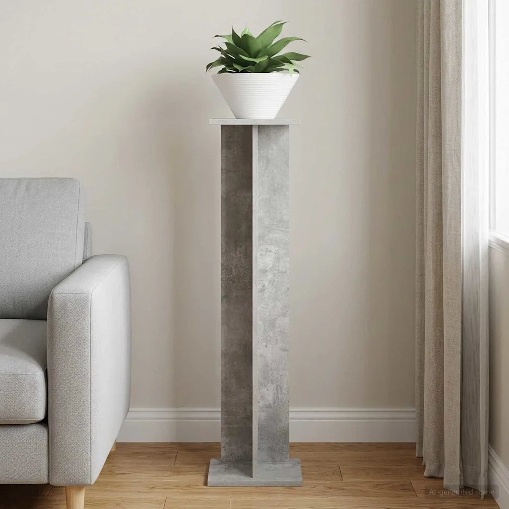 Supporto per piante Grigio Cemento 25 x 25,5 x 100,5 cm