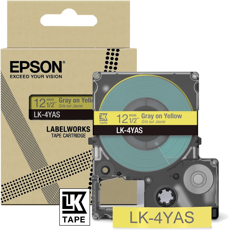 Epson LK-4YAS Grigio, Giallo