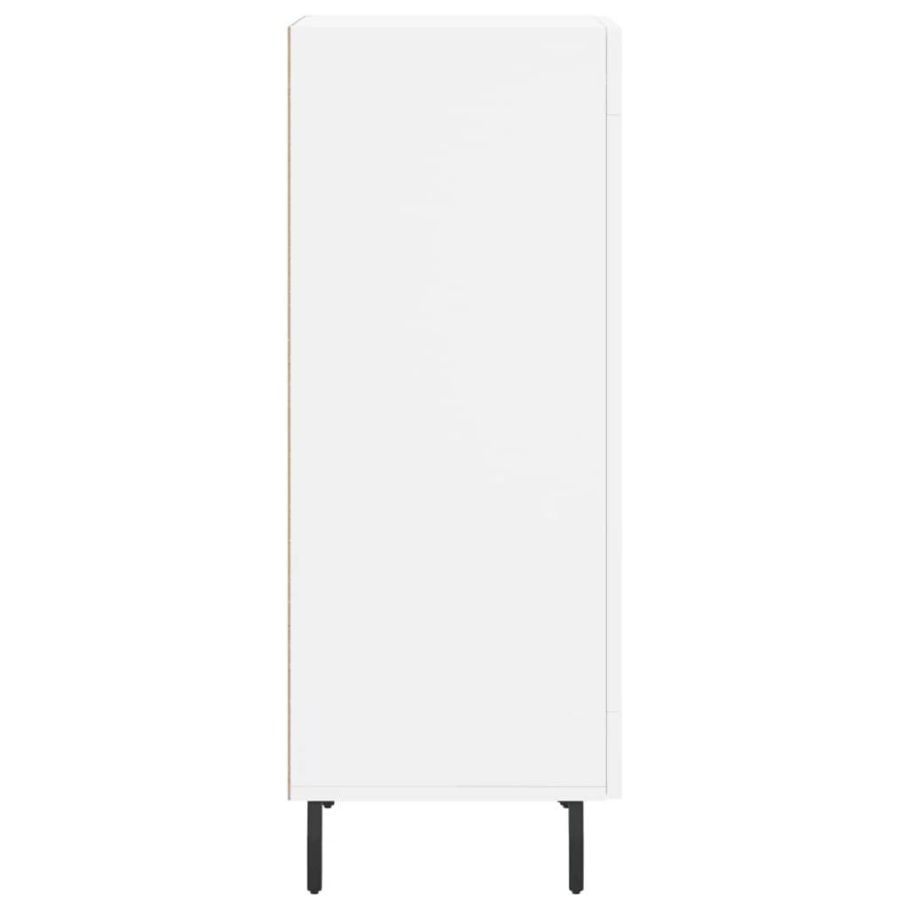 Buffet credenza cassettiera mobiletto mobile contenitore organizer per cucina soggiorno salotto 34,5 x 34 x 90 cm legno ingegnerizzato bianco 02_0030242