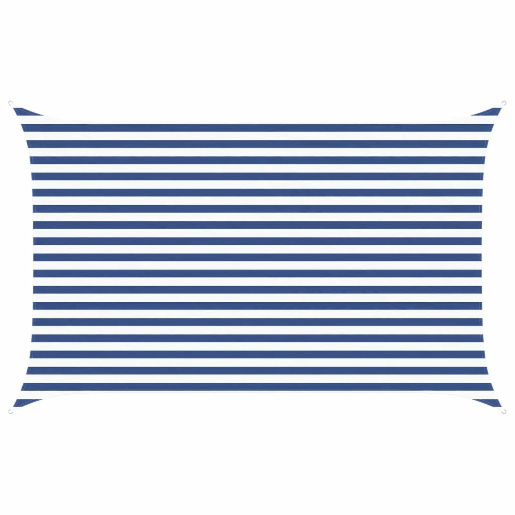 Vela da ombra solare Blu e Bianco 4 x 2,5 m