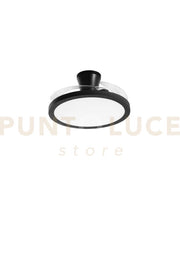 PLAFONIERA LED VENTILATORE CONDOR RETRATTILE NERO 46W 4050LM CCT DIMMERABILE RGB DIGITALE CON TELECOMANDO RF INCLUSO 24X49CM