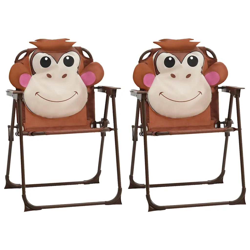 Set da Bistrot da Giardino | Set Salotto da Giardino per Bambini con Ombrellone Marrone