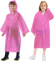 Impermeabile per bambini con cappuccio e maniche - Acqua resistente - Impermeabile per emergenze - Uomo e donna - Portatile - Poncho impermeabile