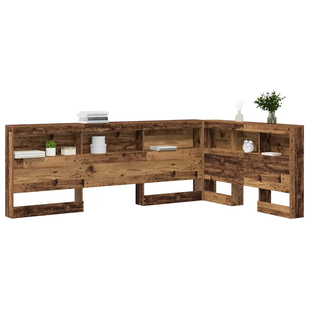 vidaXL Testata contenitore Legno vecchio 120 cm Legno multistrato