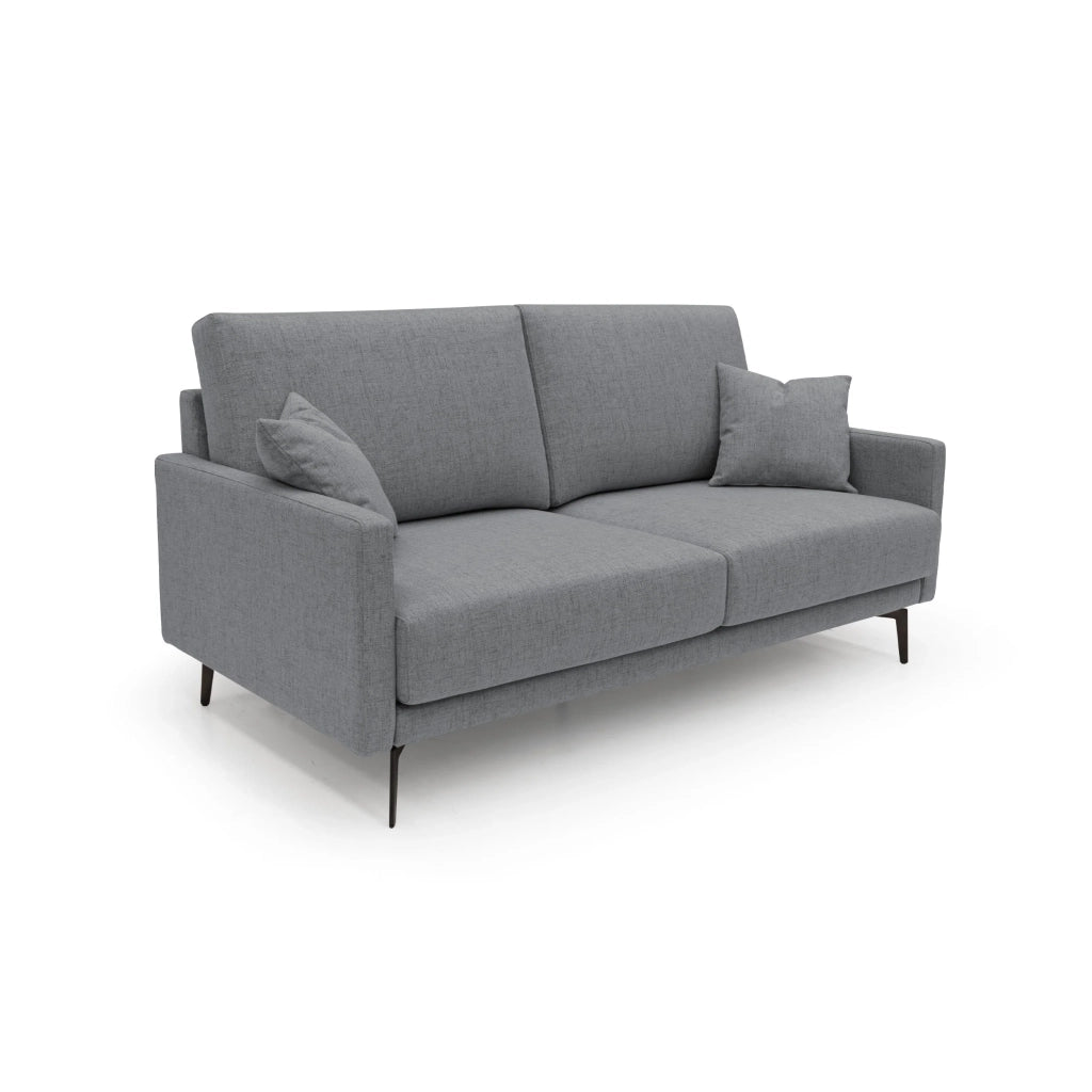 Saturno Divano moderno in tessuto morbido impermeabile T03 140 cm grigio
