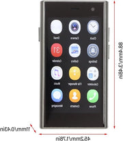 Telefono Smartphone Mini da 3 Pollici con Vetro 3D - Ultra Leggero - 2 GB di RAM - 16 GB di ROM - 03 MP Fotocamera Anteriore - 2 MP Posteriore