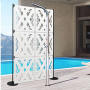 XSPIDER - Pannello in PVC traforato - Parasole Colore: bianco, Misura: 48x48 cm