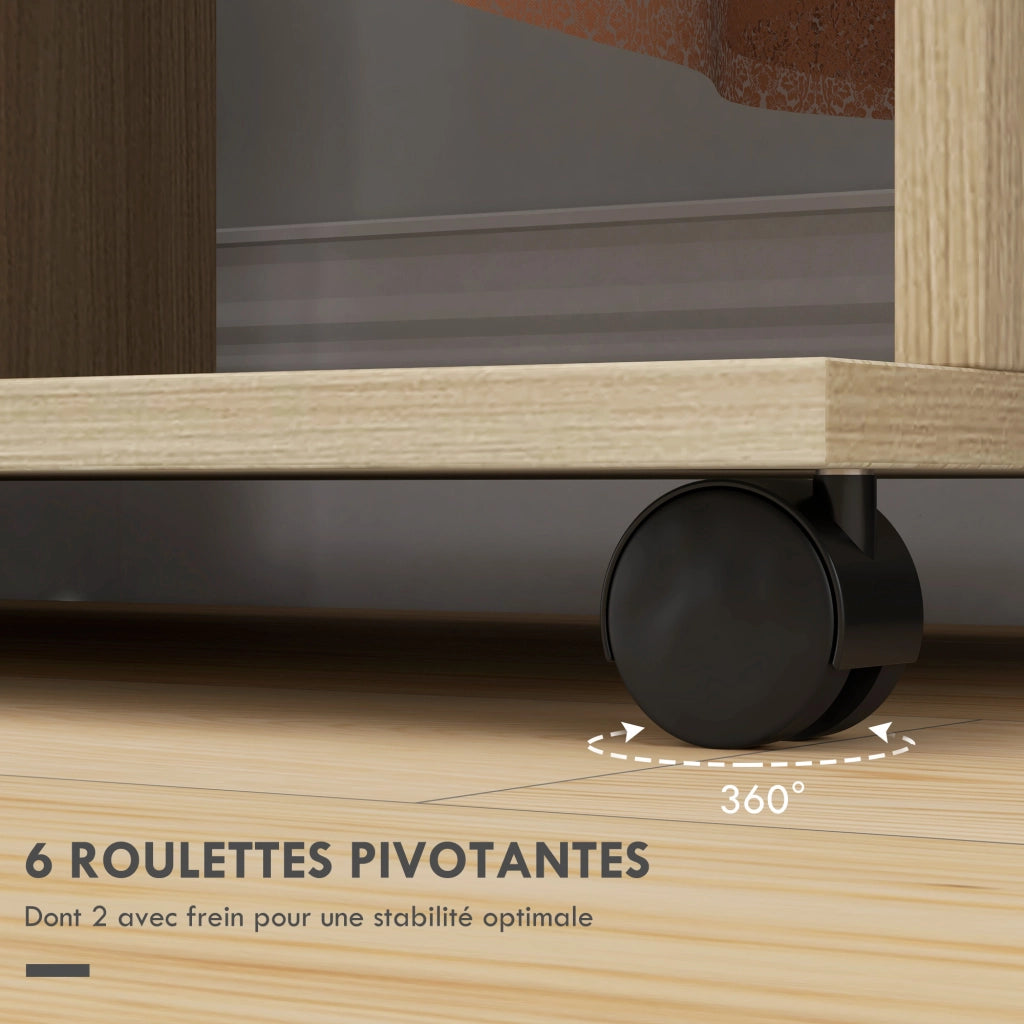 Armadio Scorrevole ¨C zephmum ¨C Legno Naturale 120x40x128 cm