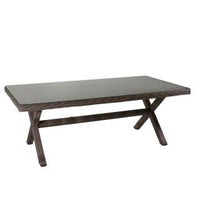 Tavolo da Giardino 200x100xh72 cm in Polyrattan Baltimora Grigio