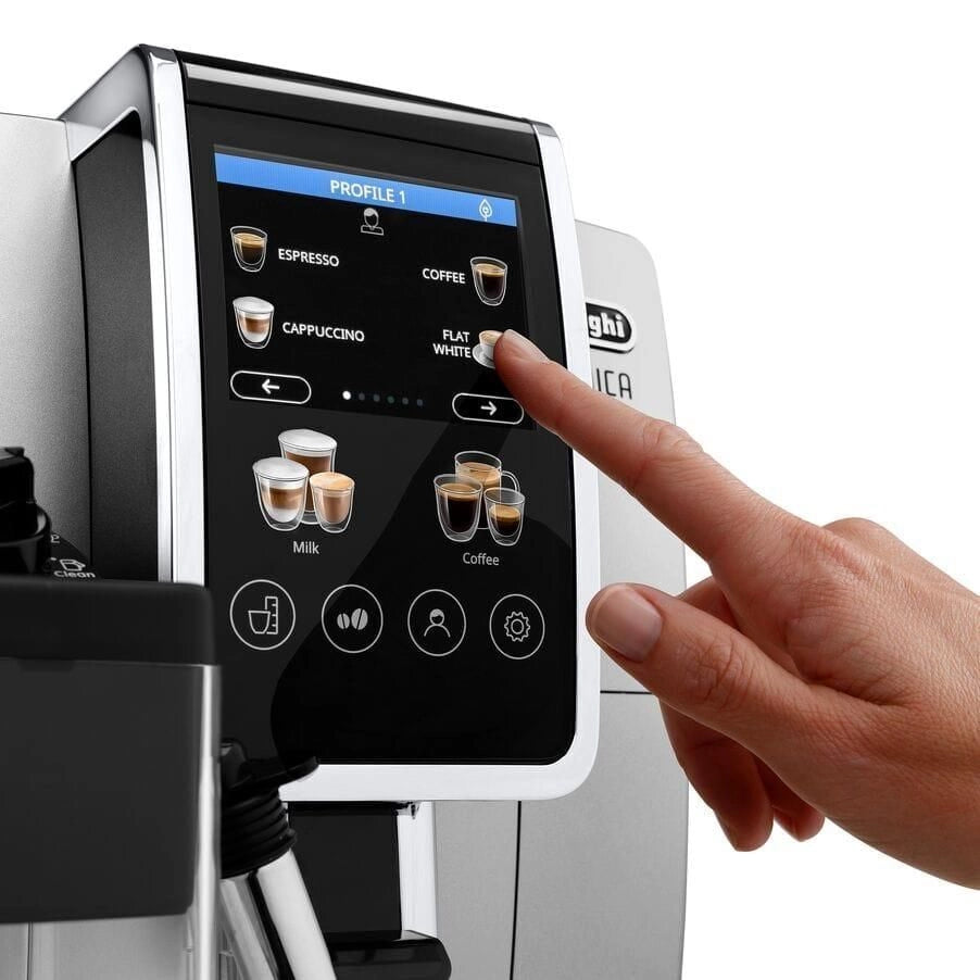 DeLonghi Macchina Caffe' Automatica 1.8L ECAM380.85.SB Nero e Argento