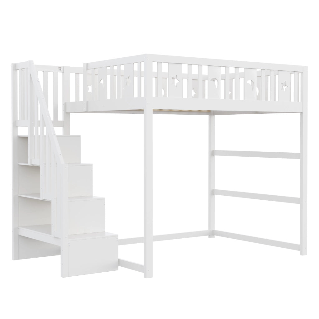 Letto a castello funzionale in legno massiccio 140x200 cm