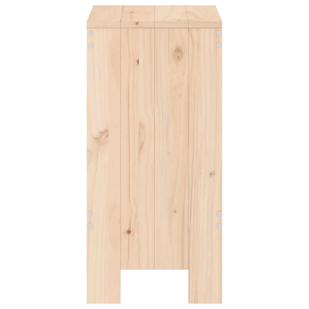 Sgabelli da Bar 2 pz 40x36x75 cm in Legno Massello di Pino