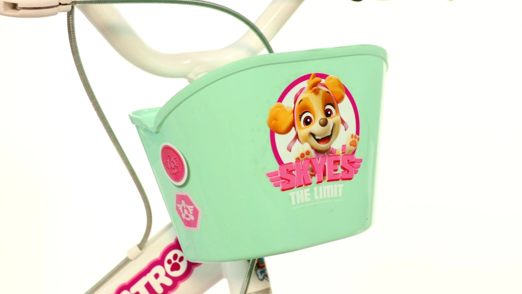 PAW PATROL  14", bicicletta per bambini, adatta ad etÃƒÂ  tra i 4 e i 6 anni, per altezza tra 100 e 120 cm, con cest
