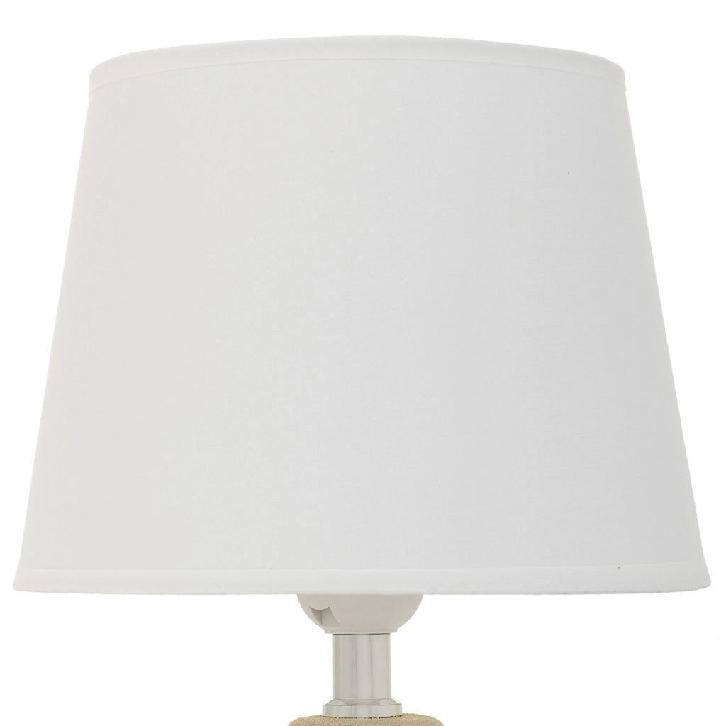 Lampada da tavolo in ceramica dorata 12x12x23h