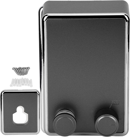 Asse da stiro retrattile in acciaio inossidabile fissato al muro - Drying rack per interni e balconi resistente (Nero)