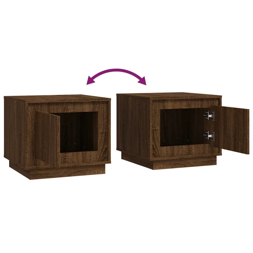 Tavolino da salotto | Tavolino da caff¨¨ | Tavolino da Soggiorno Rovere Marrone 51x50x44cm Legno Multistrato
