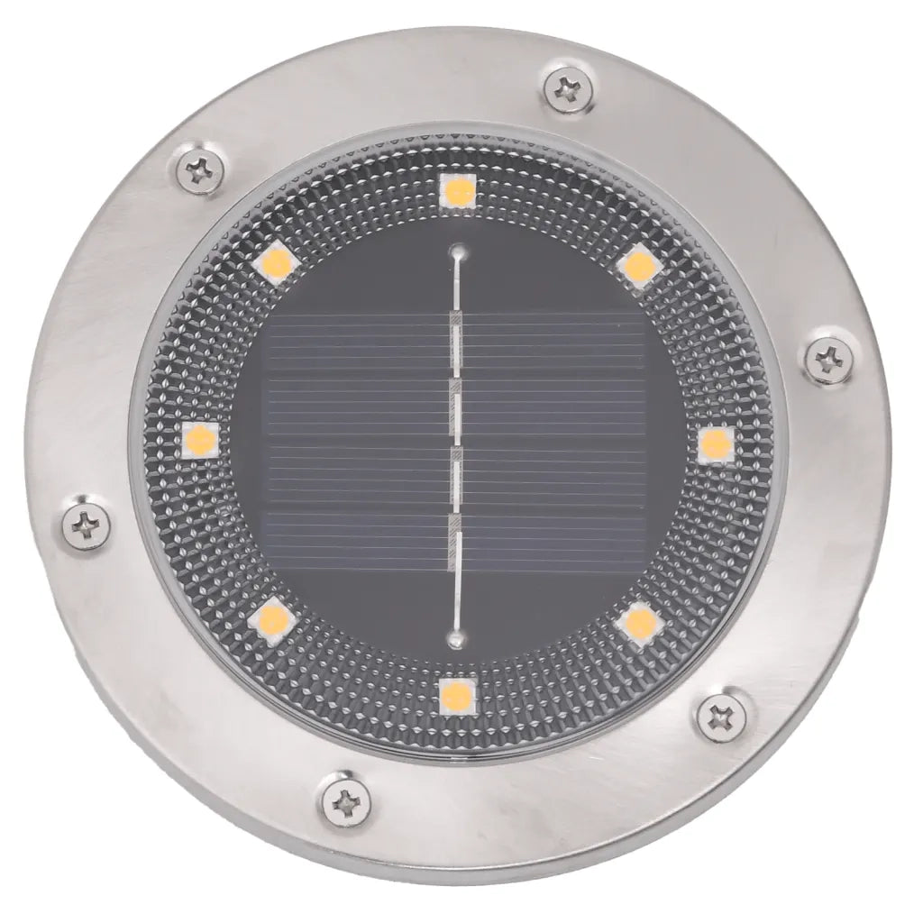 Luci Solari da Terra con Picchetti da Esterno 4 pz Bianco Caldo CFW5498392