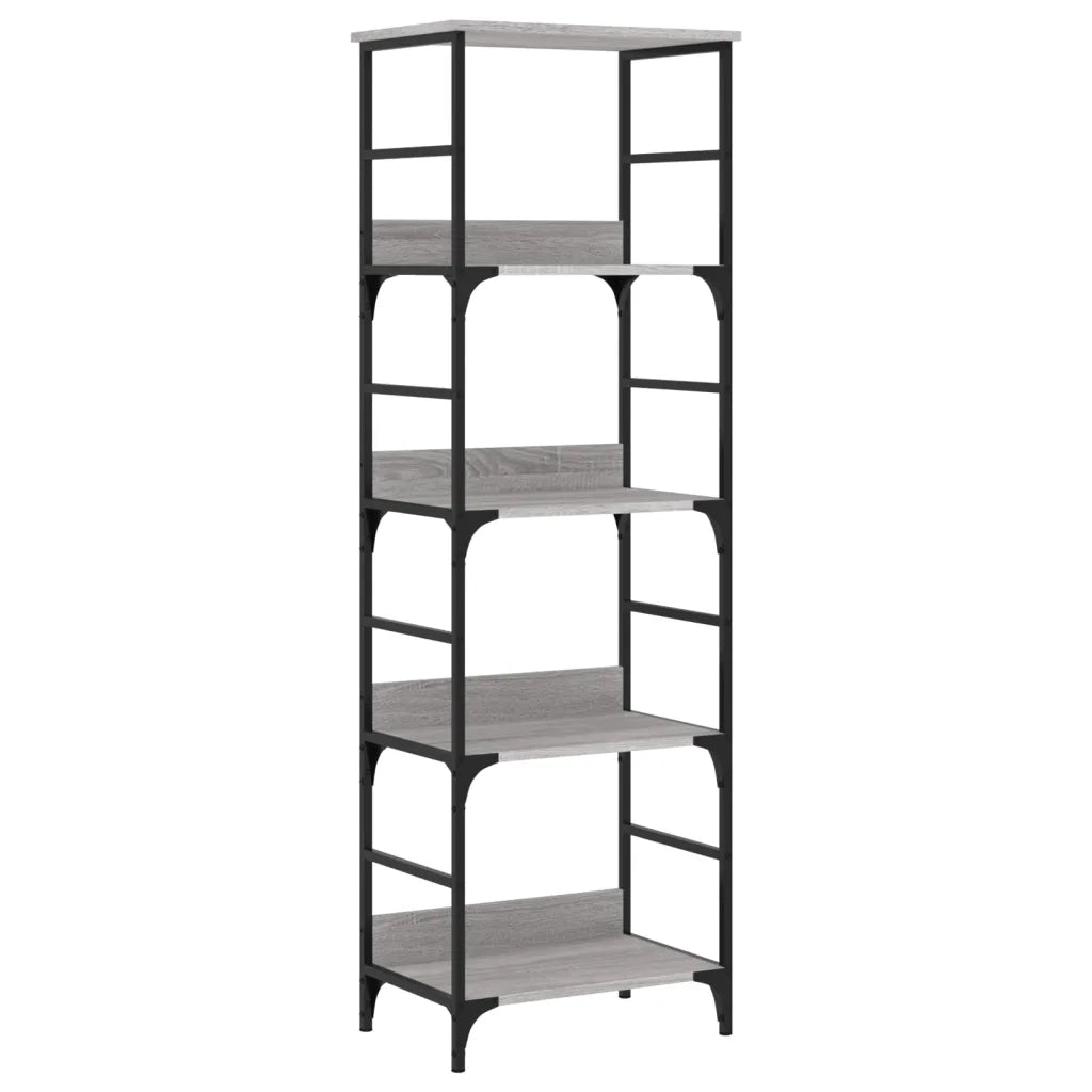 vidaXL Libreria Grigio Sonoma 50x33x153 cm in Legno Multistrato