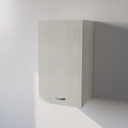 Pensile Cucina  in Legno Nobilitato Larice Bianco, Mobile Alto con 1 Anta, Pensile Componibile Moderno Made in Italy (H72XL40XP33cm)