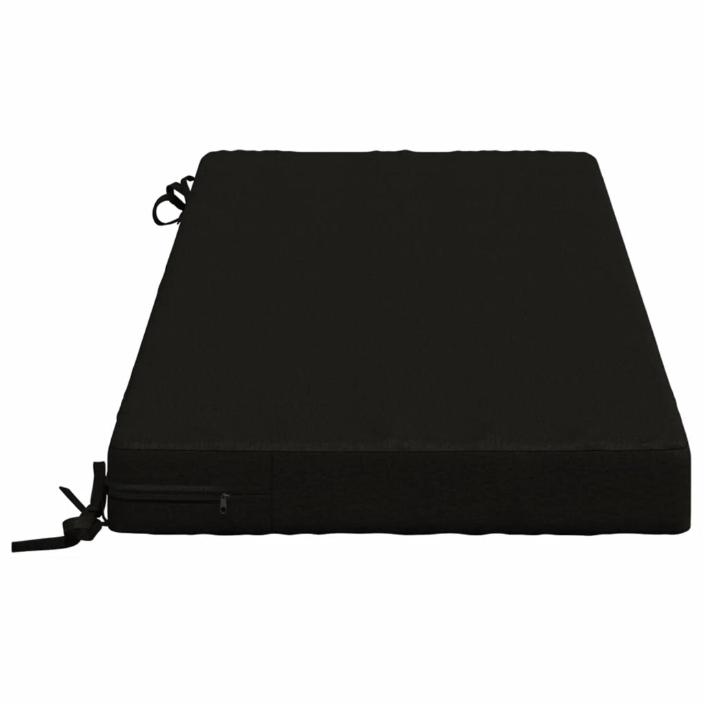 Cuscini per Panchina a 2 Pezzi SOEST 2 pz 100% Poliestere Nero 950139