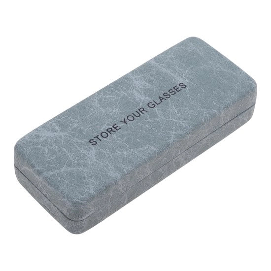 Organizzatore per Occhiali Portatile - Protezione contro le Scalfitture - 16 x 6,5 x 3,5 cm - Blu Pastello - Etui per Occhiali