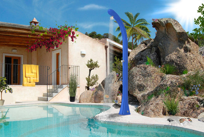 Doccia Solare da Esterno Giardino 20L Miscelatore Arkema Happy One Dove Gray