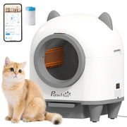 Lettiera autopulente per gatti 80L ¨C Xylo ¨C controllo app, 55,5x51x60 cm, bianco