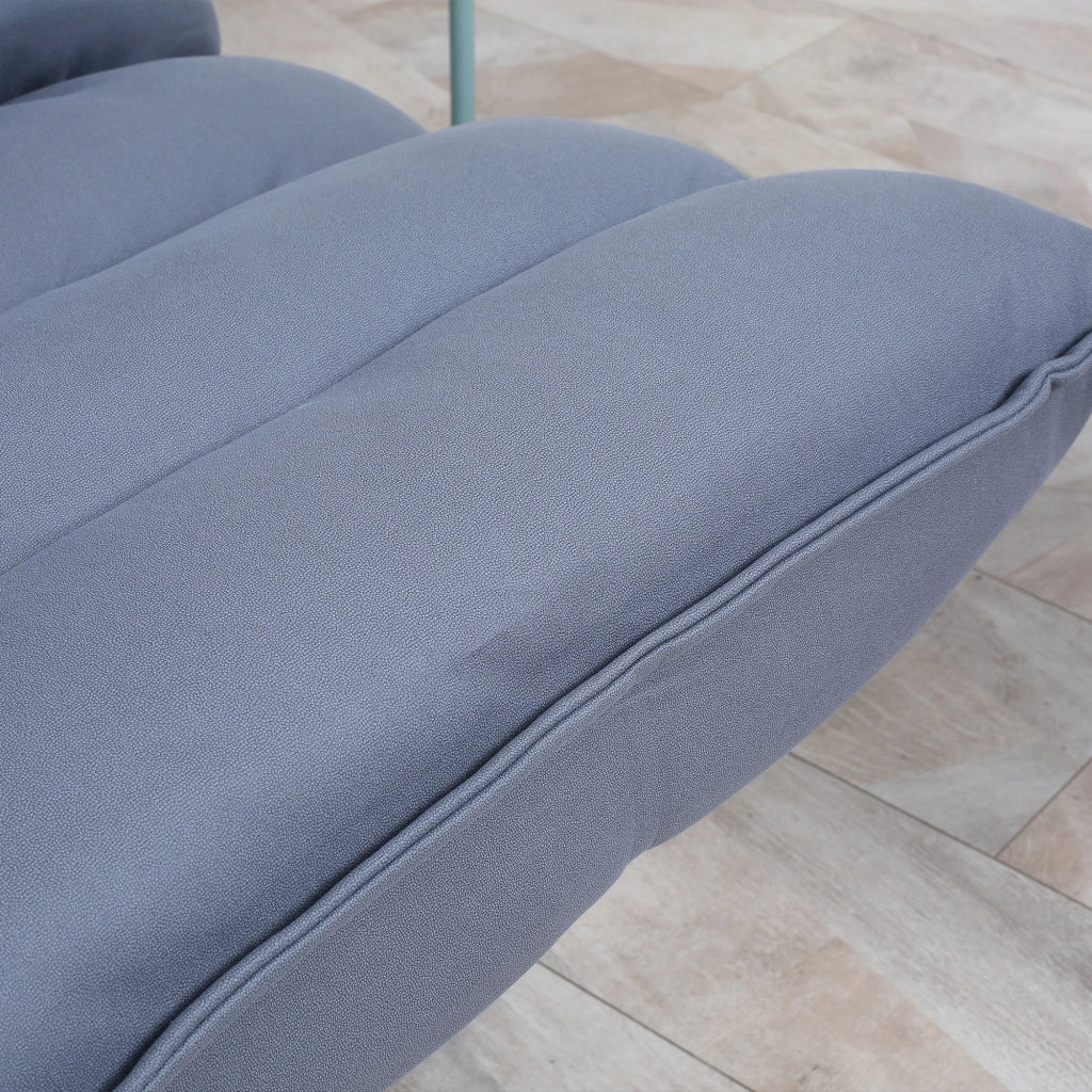 Poltrona girevole reclinabile similpelle grigia ¨C zephmum ¨C 62x70x95 cm